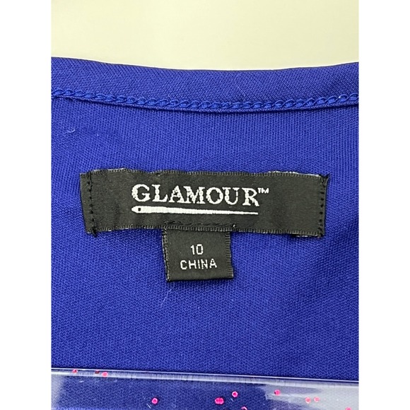 Glamour Multi Color Print Maxi Dress Size 10 Sleeveless - Picture 5 of 8